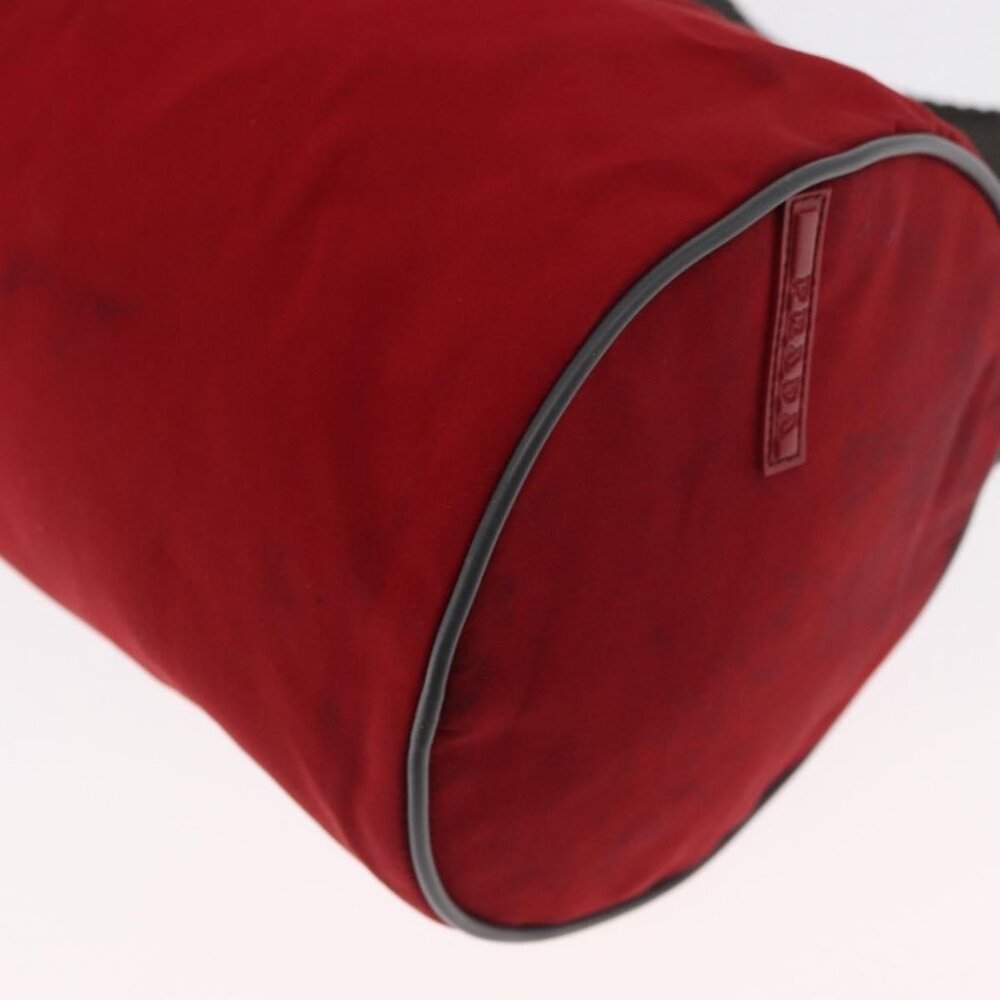 Authentic PRADA Sports Shoulder Bag Nylon Red Silver - Picture 7 of 16
